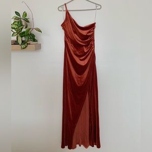 SHEIN Velvet Floor Length Dress Size Medium